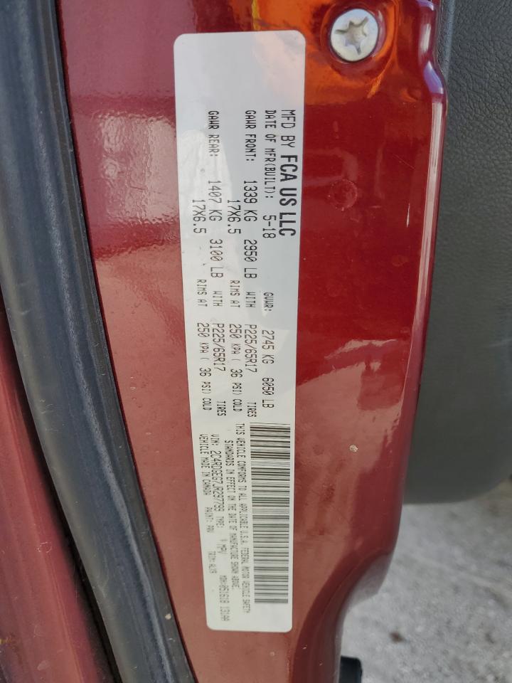 2018 Dodge Grand Caravan Gt VIN: 2C4RDGEG7JR297799 Lot: 91420335