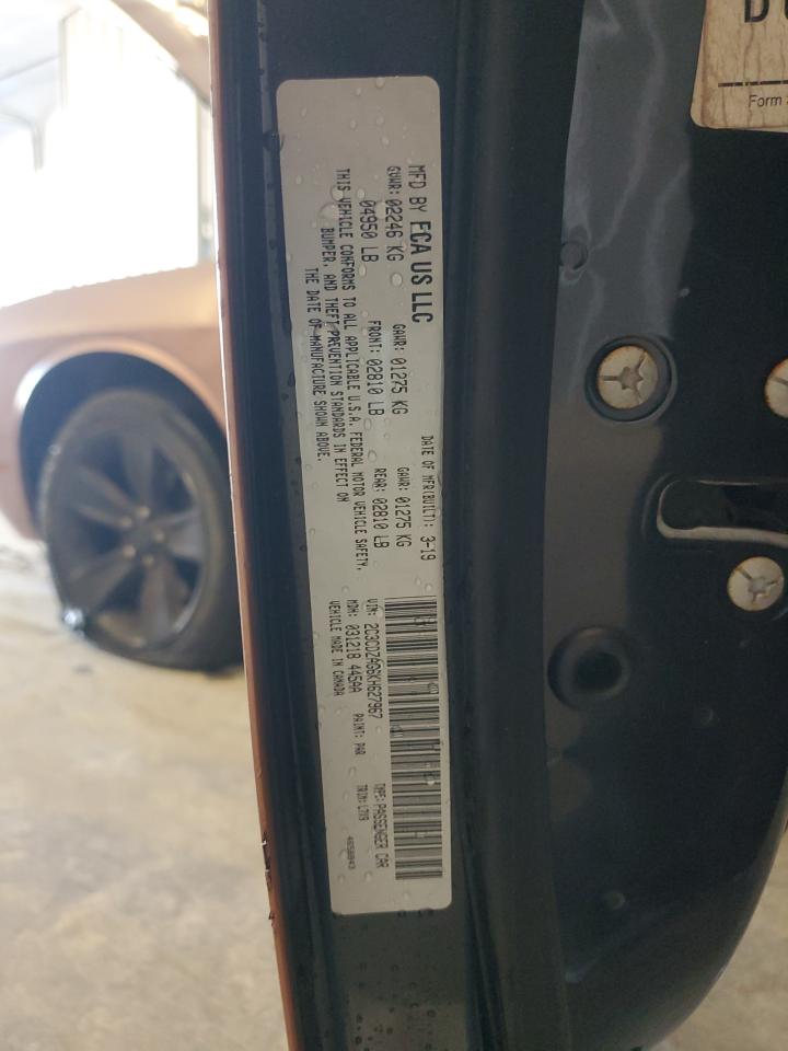 2019 Dodge Challenger Sxt VIN: 2C3CDZAG6KH627967 Lot: 90833785