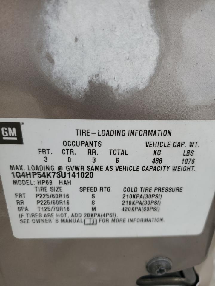 2003 Buick Lesabre Custom VIN: 1G4HP54K73U141020 Lot: 85435925