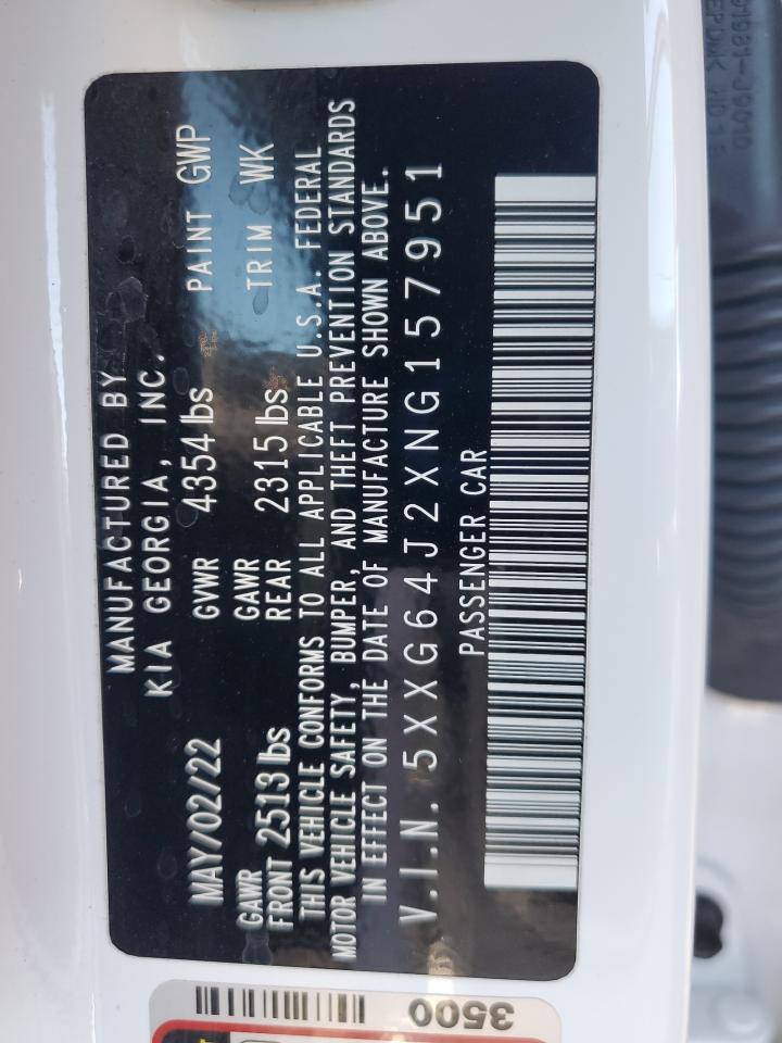 2022 Kia K5 Gt Line VIN: 5XXG64J2XNG157951 Lot: 92300905