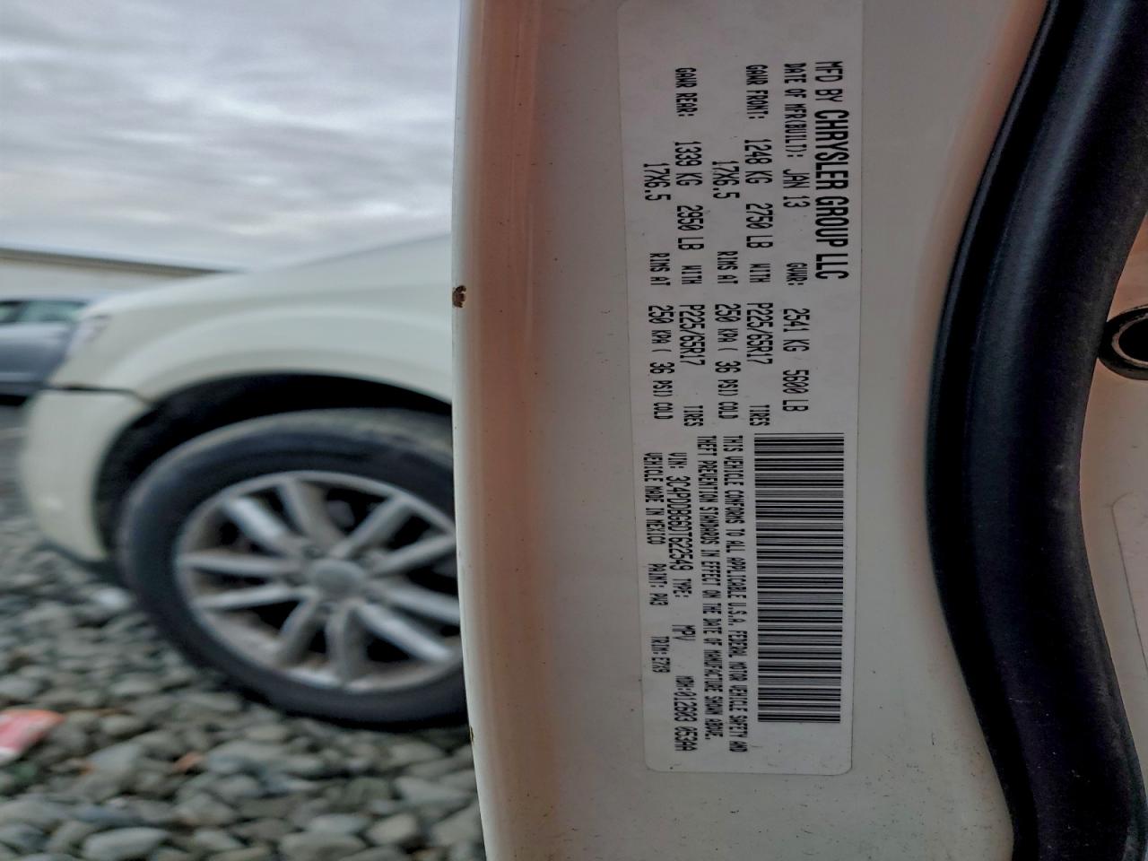 2013 Dodge Journey Sxt VIN: 3C4PDDBG6DT622549 Lot: 94467475