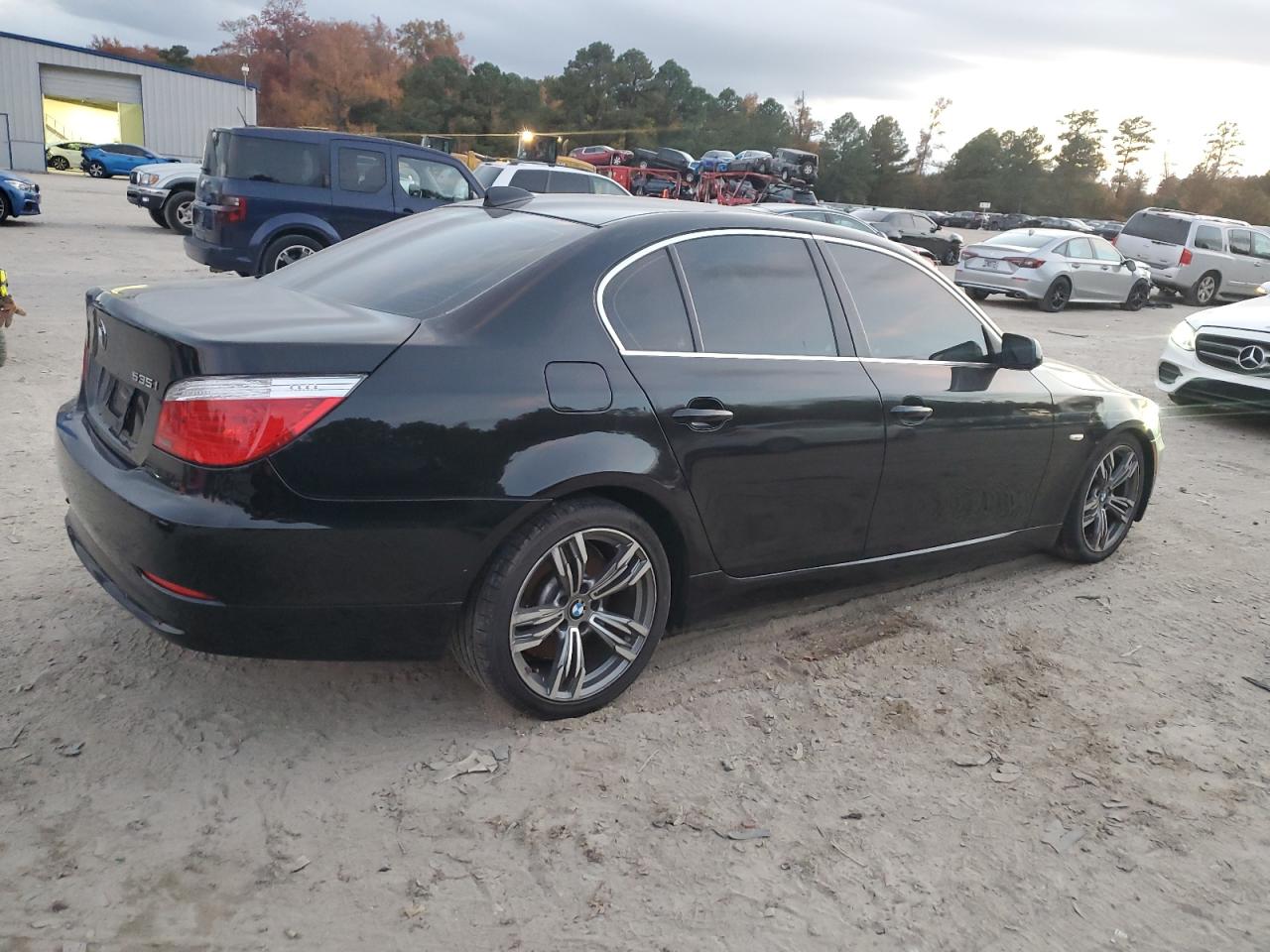 2008 BMW 535 I black null gas WBANW13588CZ72664 photo #4