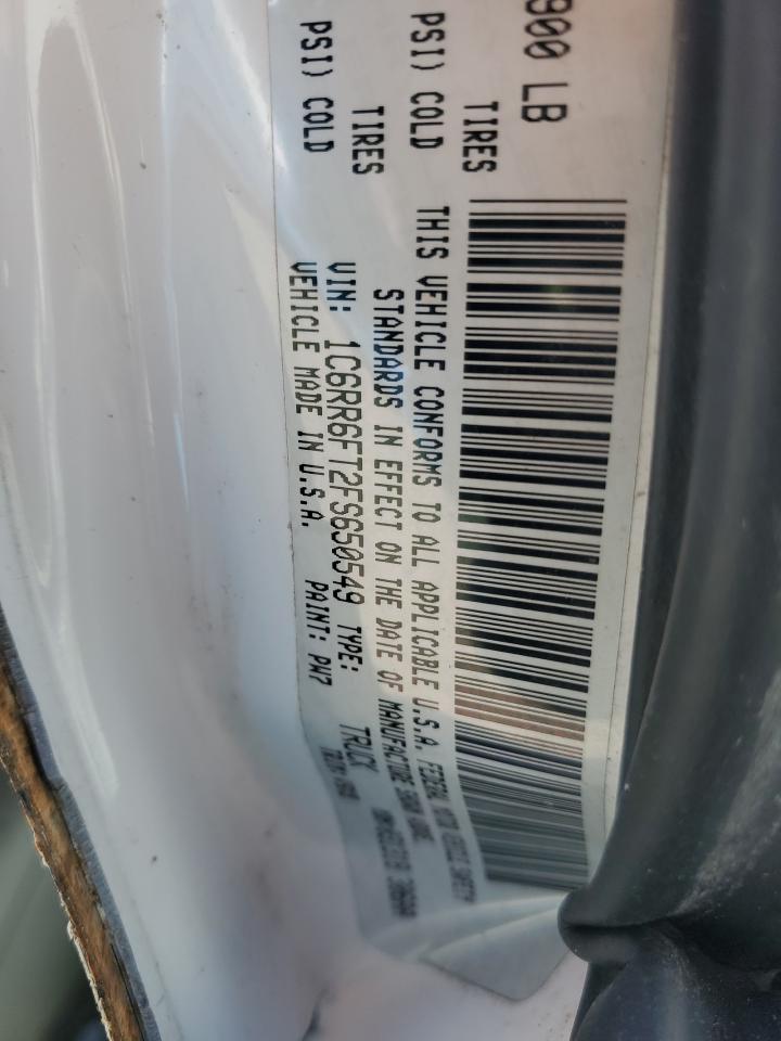 2015 Ram 1500 St VIN: 1C6RR6FT2FS650549 Lot: 91977245