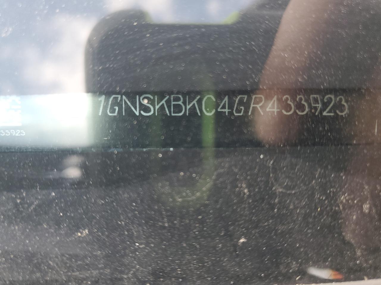 2016 Chevrolet Tahoe K1500 Lt VIN: 1GNSKBKC4GR433923 Lot: 93021095