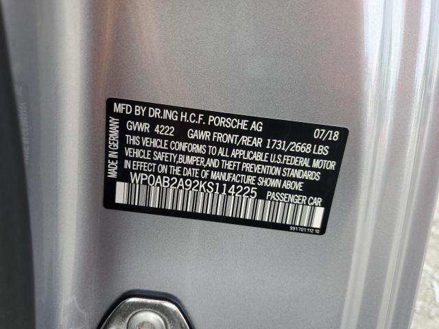 2019 PORSCHE 911 CARRERA S  