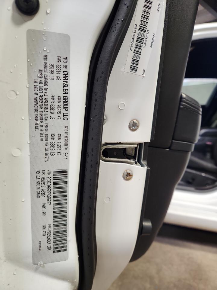 2014 Chrysler 300 VIN: 2C3CCAAG2EH376227 Lot: 92905605