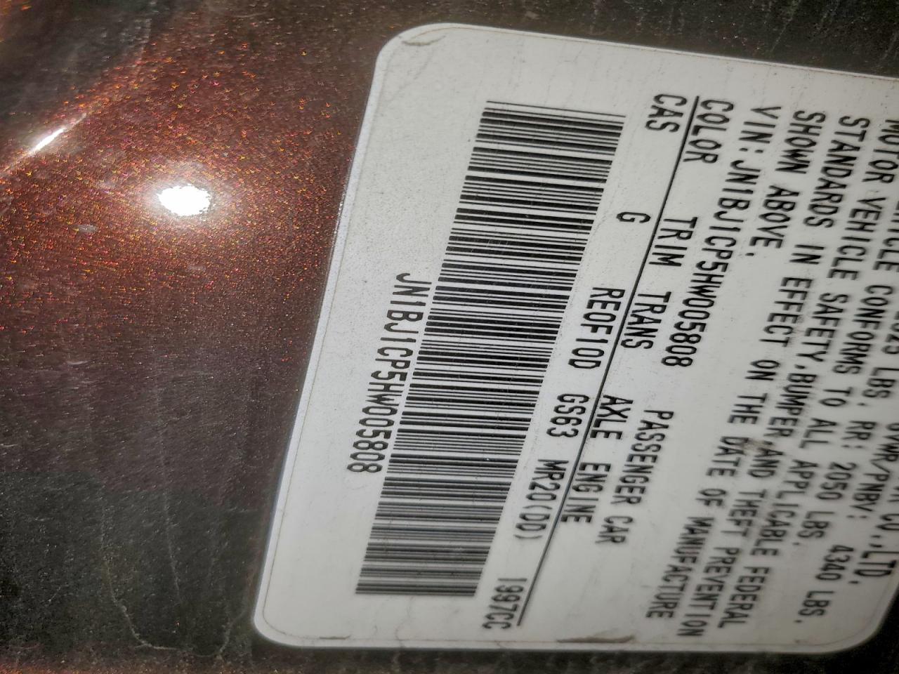 2017 Nissan Rogue Sport S VIN: JN1BJ1CP5HW005808 Lot: 95297835