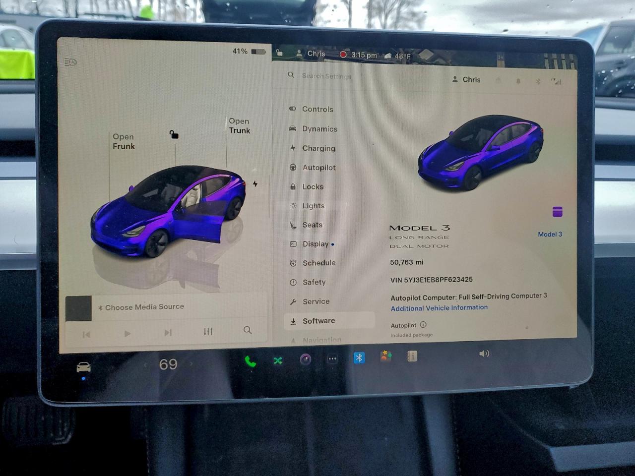 2023 Tesla Model 3 VIN: 5YJ3E1EB8PF623425 Lot: 94773575