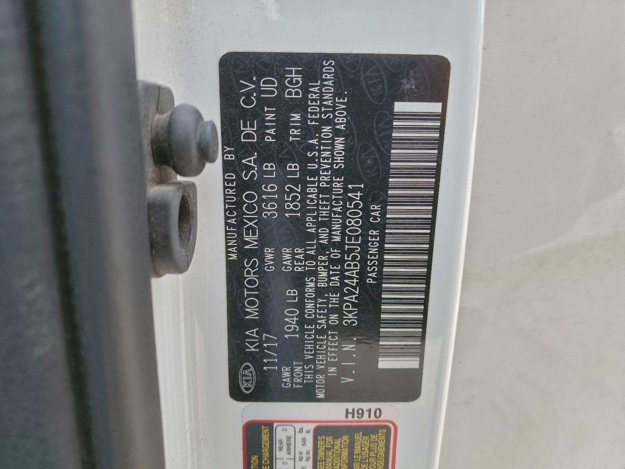 2018 Kia Rio Lx VIN: 3KPA24AB5JE080541 Lot: 94504975