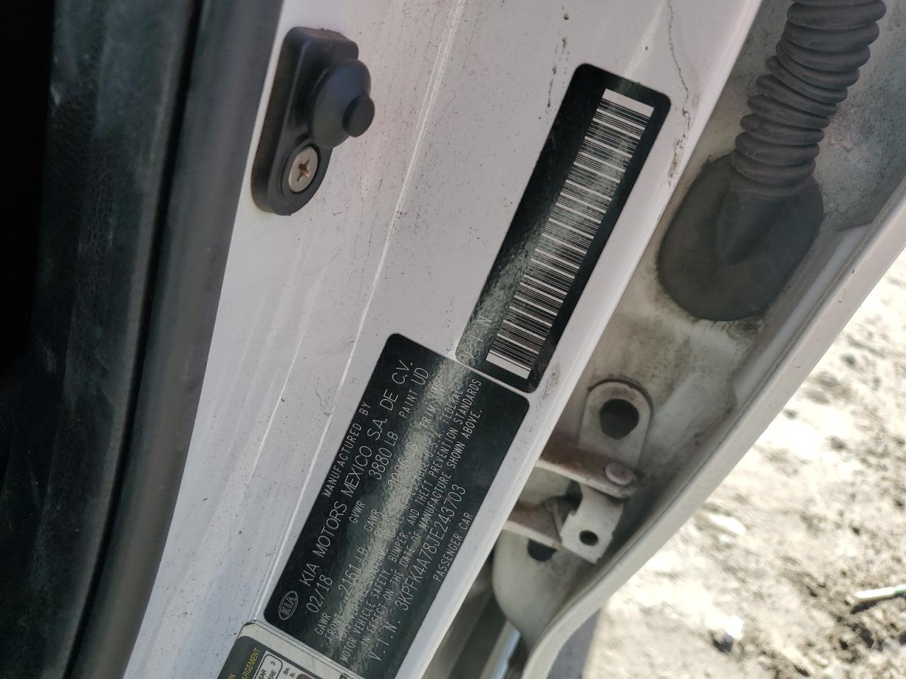 2018 Kia Forte Lx VIN: 3KPFK4A78JE243703 Lot: 87252745