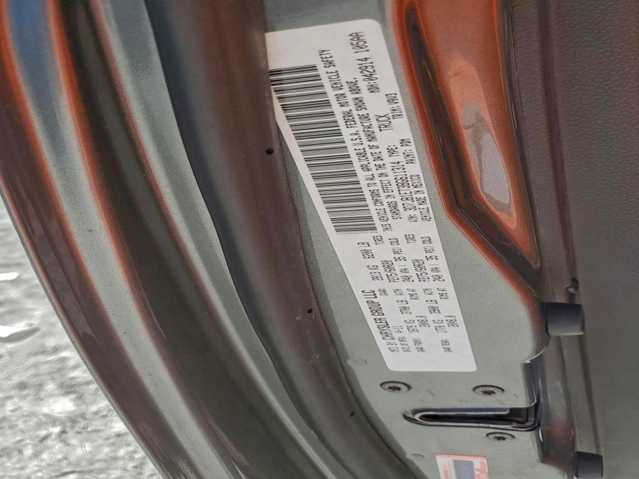 2011 Dodge Ram 1500 VIN: 3D7JB1ET3BG611314 Lot: 94138855