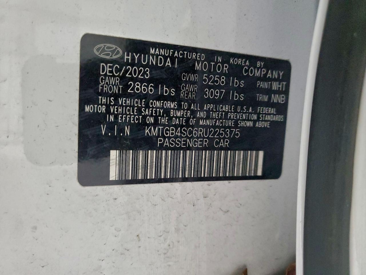 2024 Genesis G80 Base VIN: KMTGB4SC6RU225375 Lot: 93682645