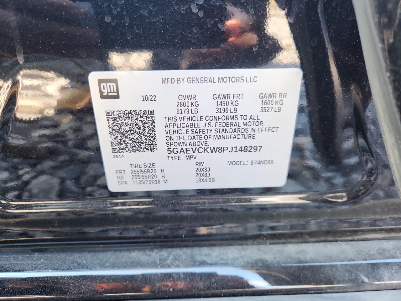 2023 Buick Enclave Avenir VIN: 5GAEVCKW8PJ148297 Lot: 93239255