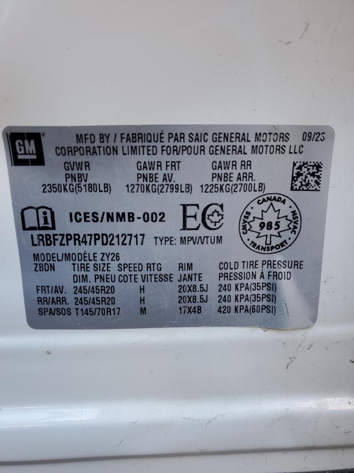 2023 Buick Envision Essence VIN: LRBFZPR47PD212717 Lot: 93392235