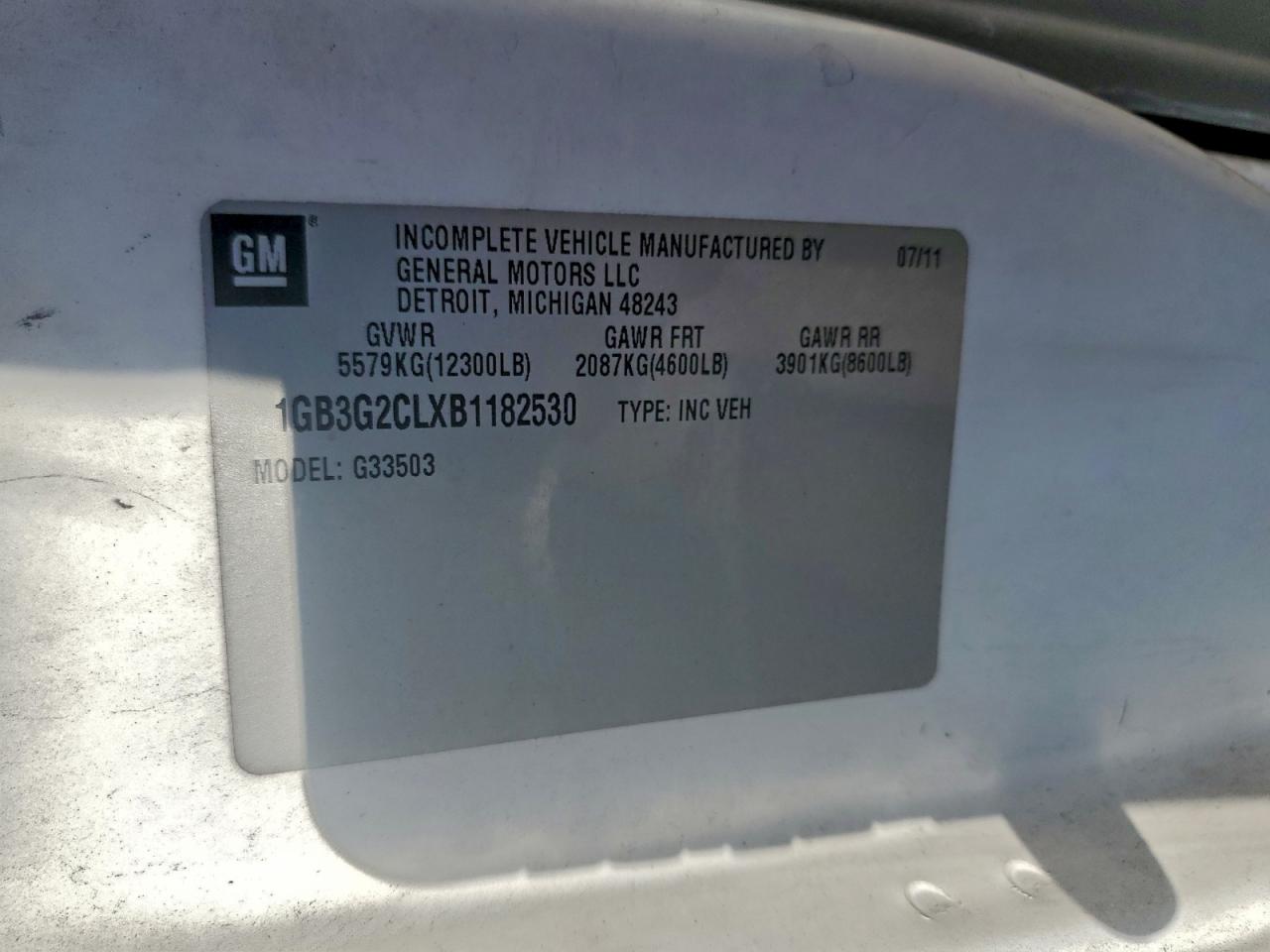 2008 Chevrolet Express G3500 VIN: 1GAHG35K181124173 Lot: 93936705