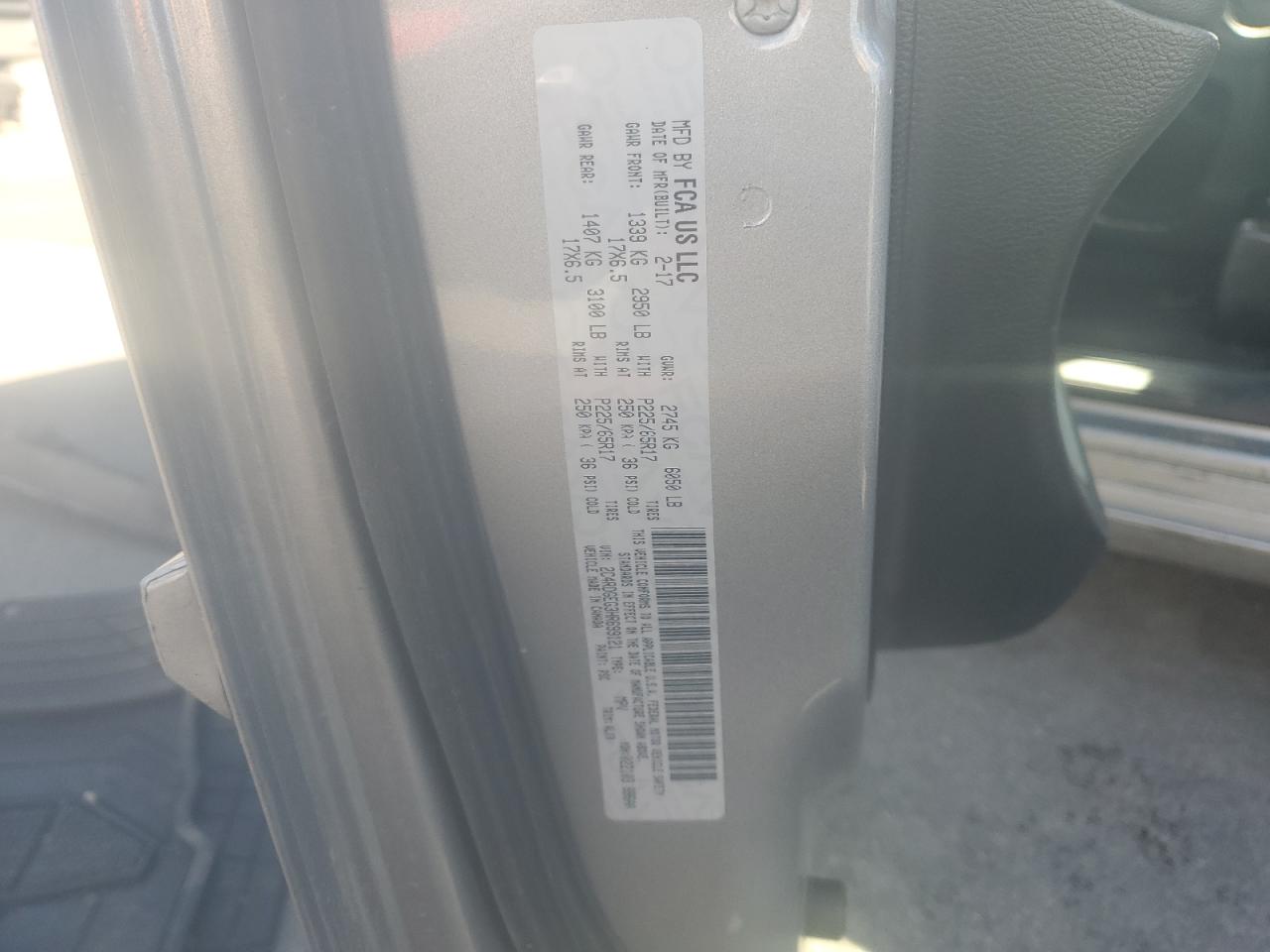 2017 Dodge Grand Caravan Gt VIN: 2C4RDGEG3HR699121 Lot: 91033325