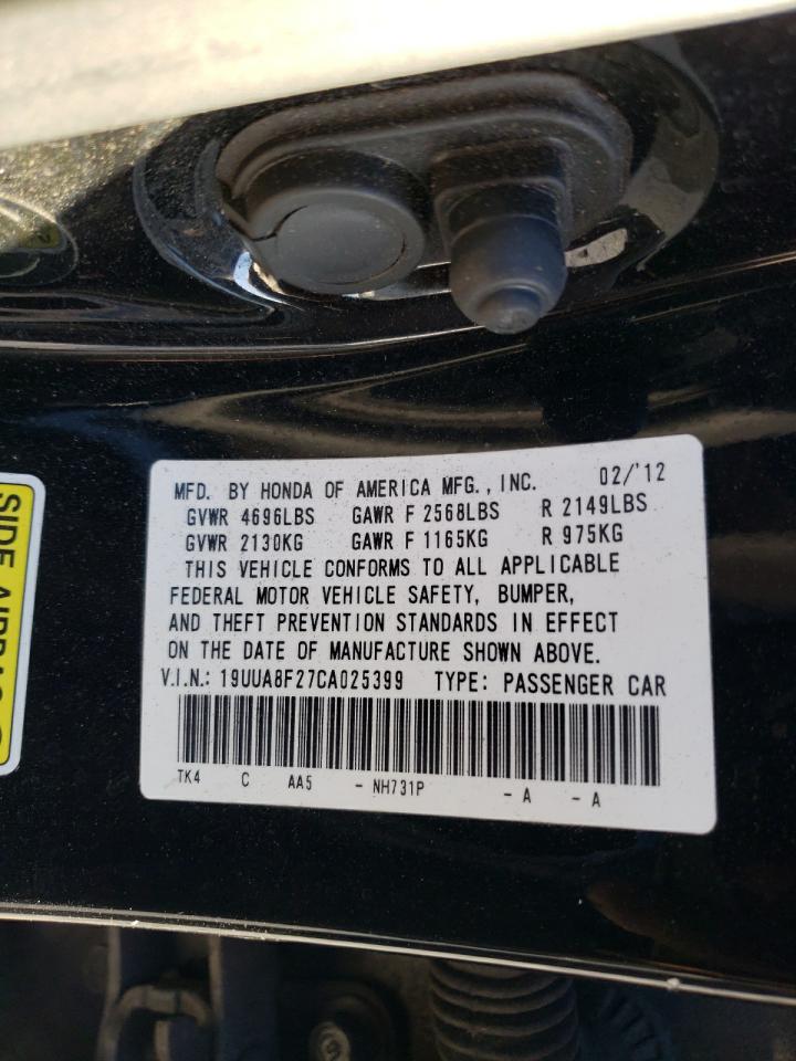 2012 Acura Tl VIN: 19UUA8F27CA025399 Lot: 92650515