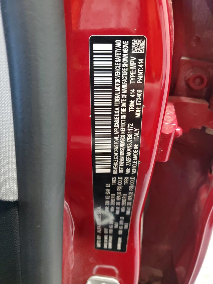 2018 Alfa Romeo Stelvio VIN: ZASFAKAN3J7B81172 Lot: 93555105