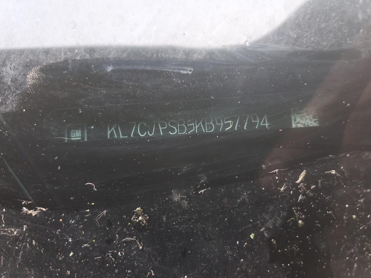 2019 Chevrolet Trax 1Lt VIN: KL7CJPSB5KB957794 Lot: 92824545