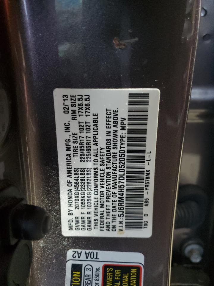 2013 Honda Cr-V Ex VIN: 5J6RM4H57DL052050 Lot: 91757965