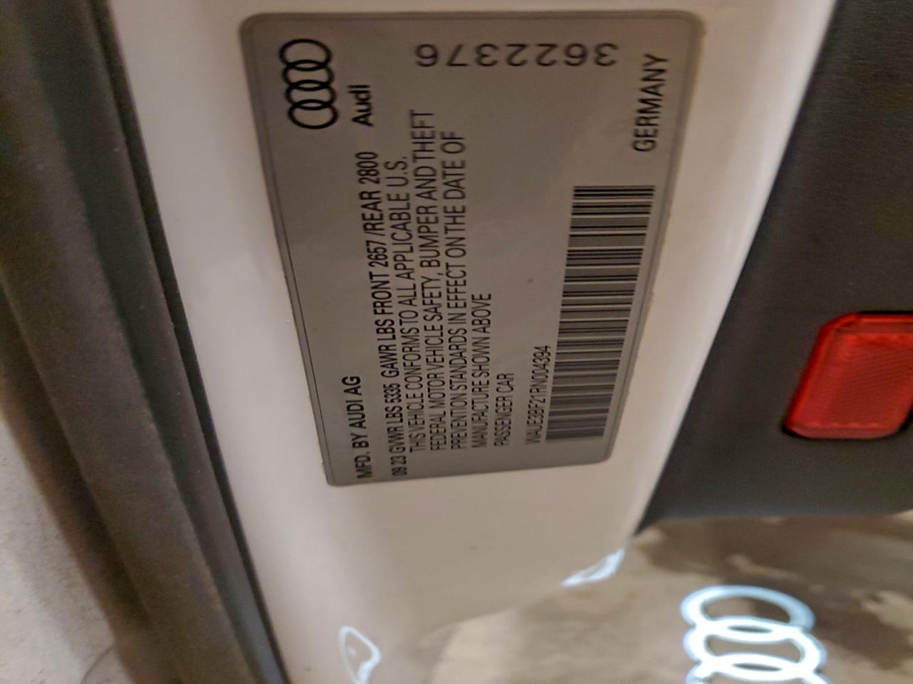 2024 Audi A6 Premium Plus VIN: WAUE3BF21RN004394 Lot: 94086845