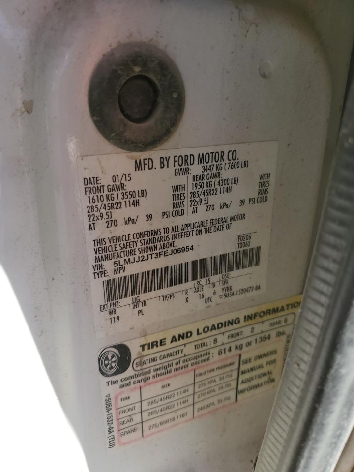 2015 Lincoln Navigator VIN: 5LMJJ2JT3FEJ06954 Lot: 91035125