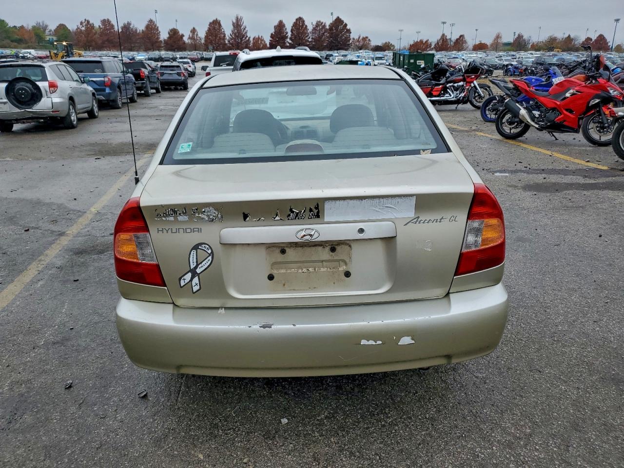 2002 Hyundai Accent Gl VIN: KMHCG45C72U275147 Lot: 93952935