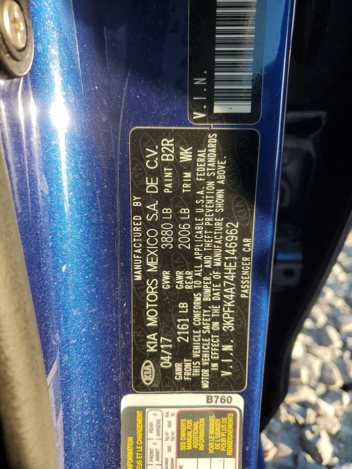 2017 Kia Forte Lx VIN: 3KPFK4A74HE146962 Lot: 93829265