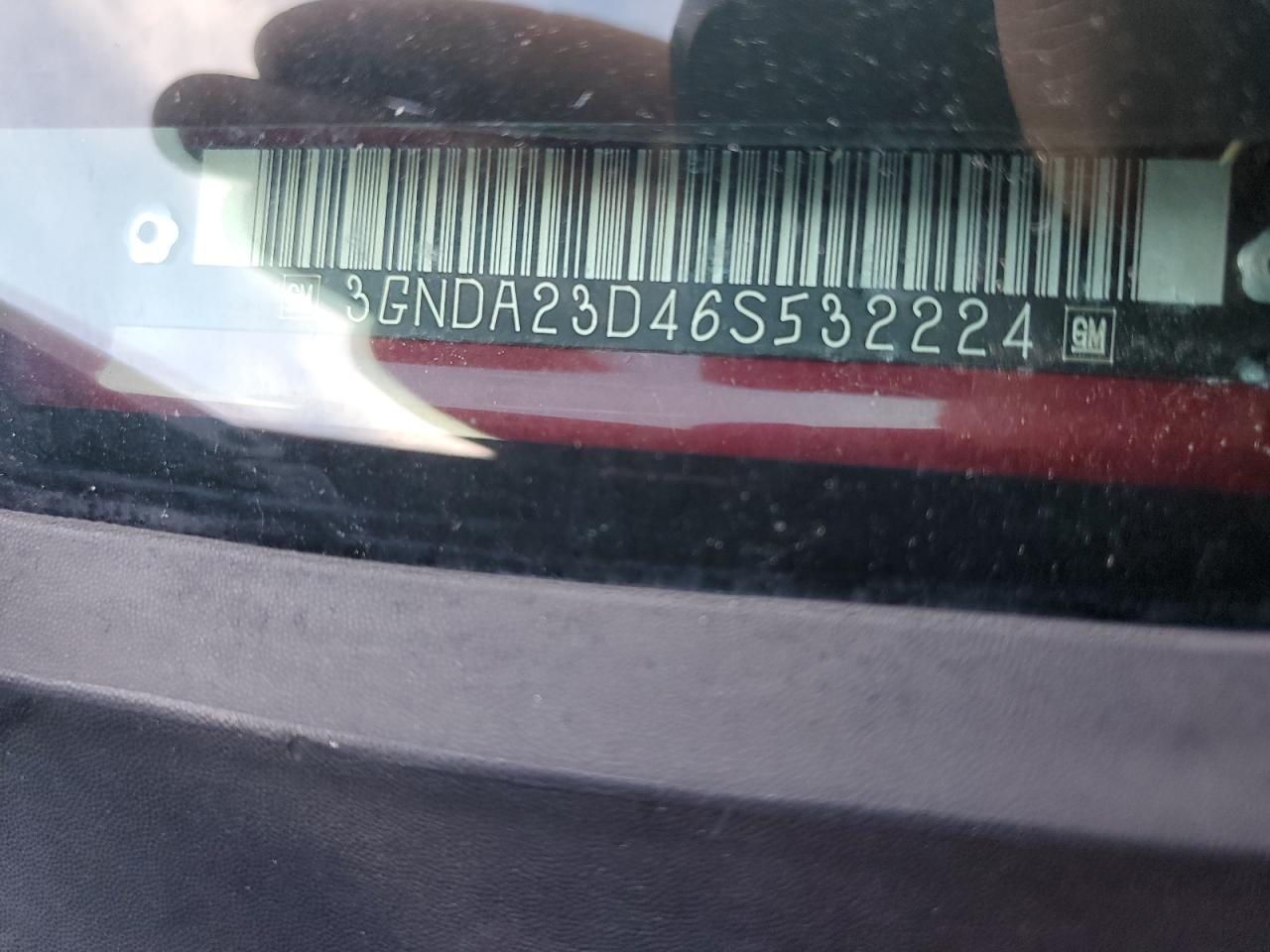 2006 Chevrolet Hhr Lt VIN: 3GNDA23D46S532224 Lot: 91386455