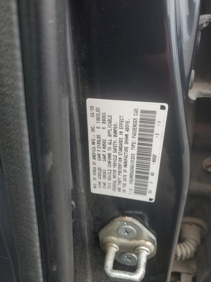 2006 Honda Accord Lx VIN: 1HGCM55406A131203 Lot: 93963205