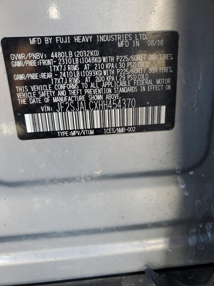 2017 Subaru Forester 2.5I Limited VIN: JF2SJALCXHH454370 Lot: 90713085