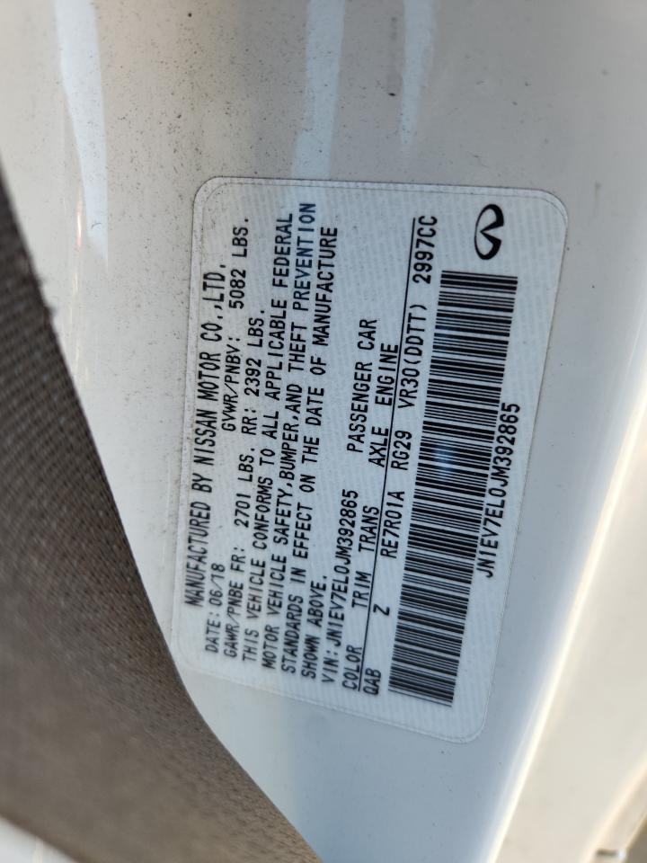 2018 Infiniti Q60 Luxe 300 VIN: JN1EV7EL0JM392865 Lot: 90049685