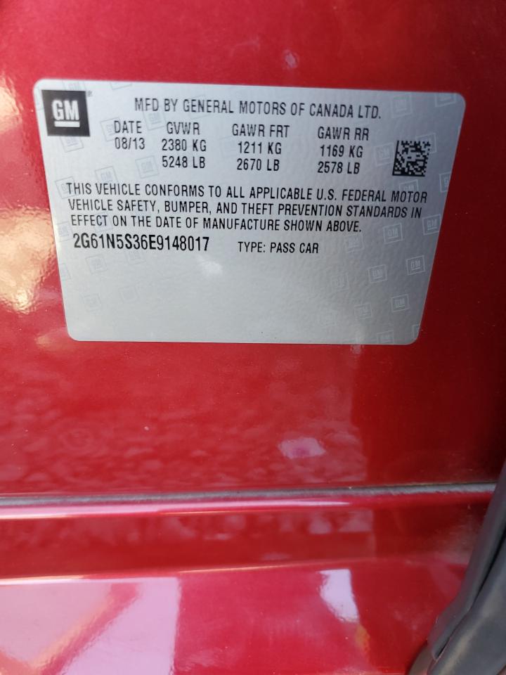 2014 Cadillac Xts Luxury Collection VIN: 2G61N5S36E9148017 Lot: 92509015