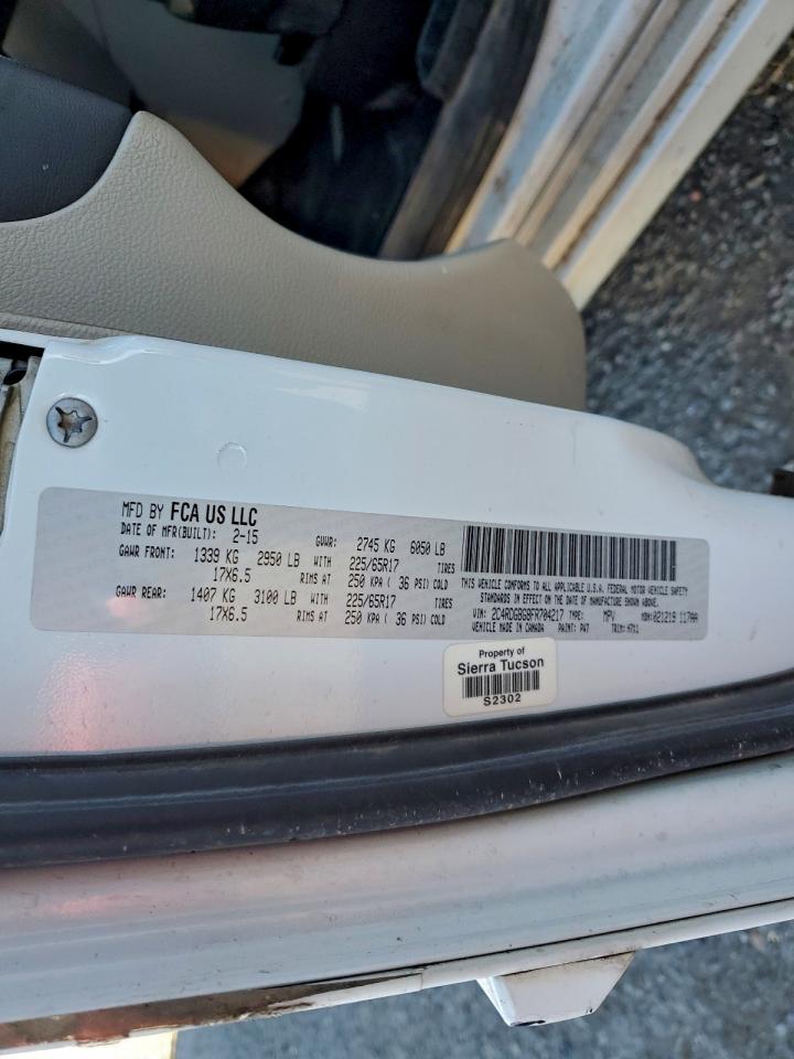 2015 Dodge Grand Caravan Se VIN: 2C4RDGBG8FR704217 Lot: 93789185