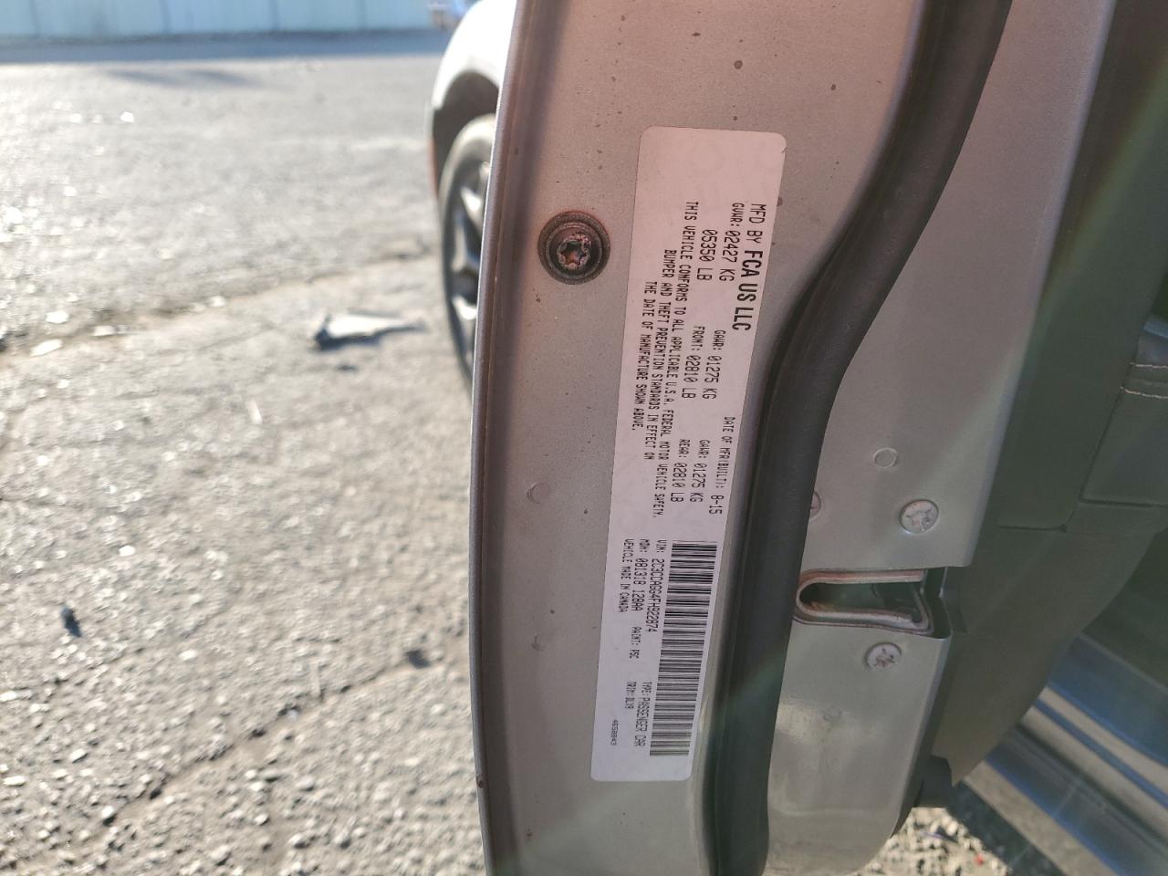 2015 Chrysler 300 S VIN: 2C3CCAGG4FH922874 Lot: 92903175