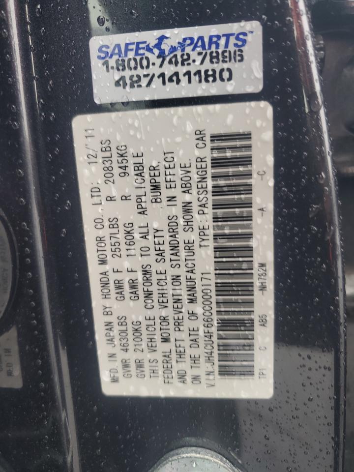 2012 Acura Tsx Tech VIN: JH4CU4F66CC000171 Lot: 91305415
