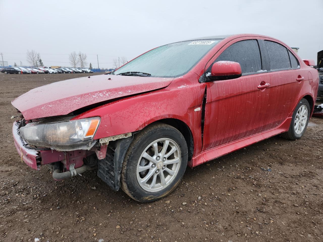 2011 Mitsubishi Lancer Es/Es Sport red sedan null JA32U2FU9BU605566 photo #1