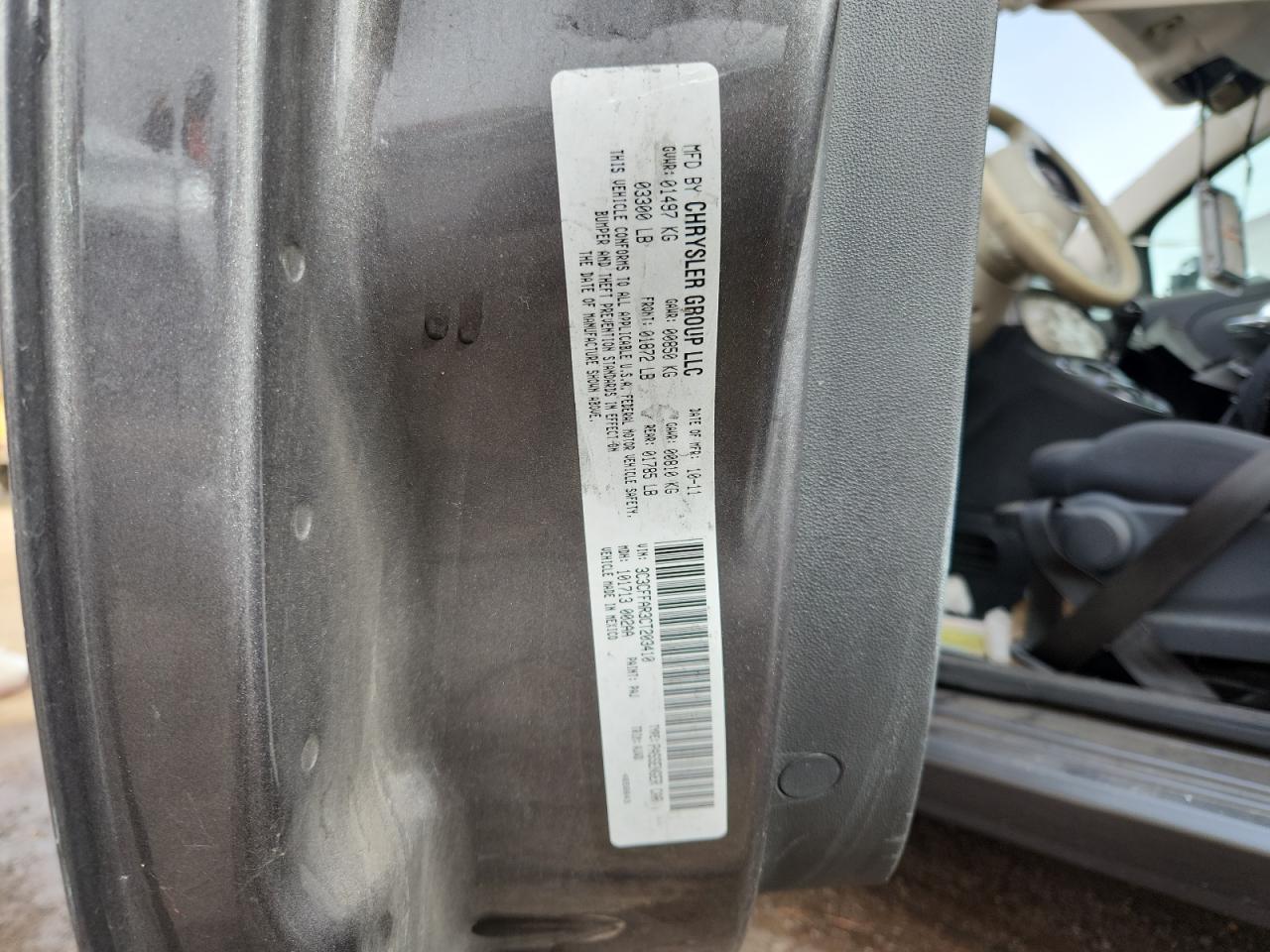 2012 Fiat 500 Pop VIN: 3C3CFFAR3CT203410 Lot: 93049425