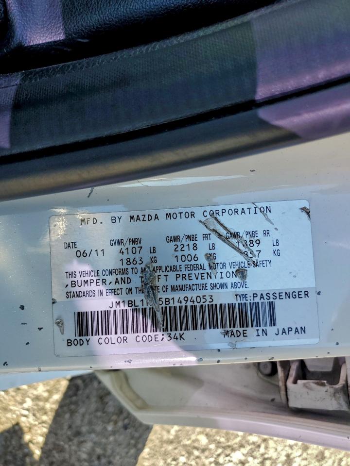2011 Mazda 3 S VIN: JM1BL1K65B1494053 Lot: 94730125