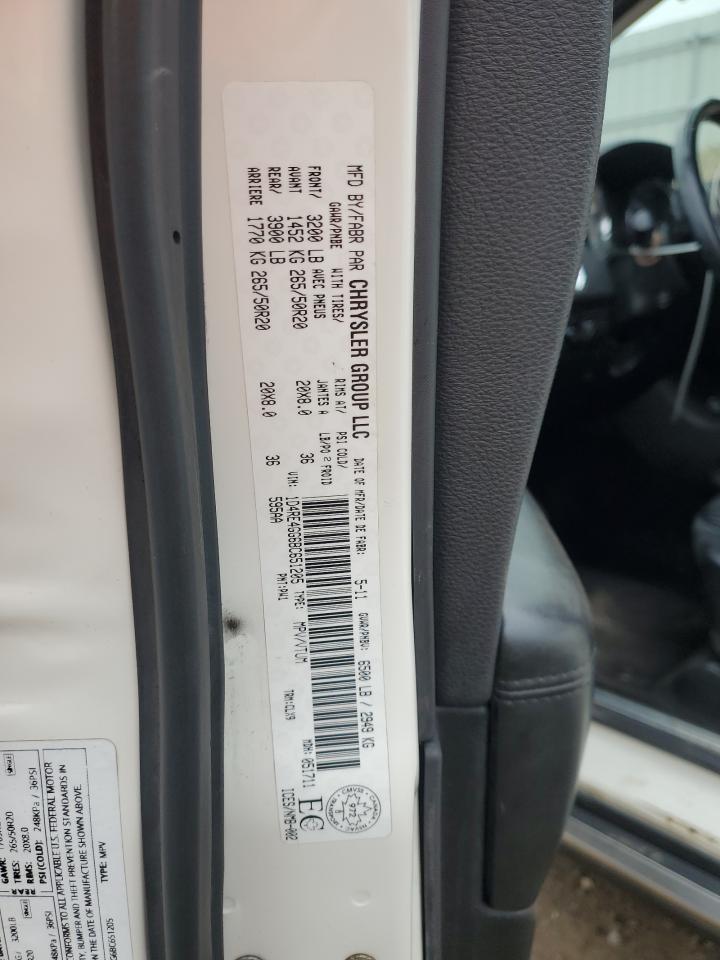 2011 Dodge Durango Crew VIN: 1D4RE4GG6BC651205 Lot: 92755565