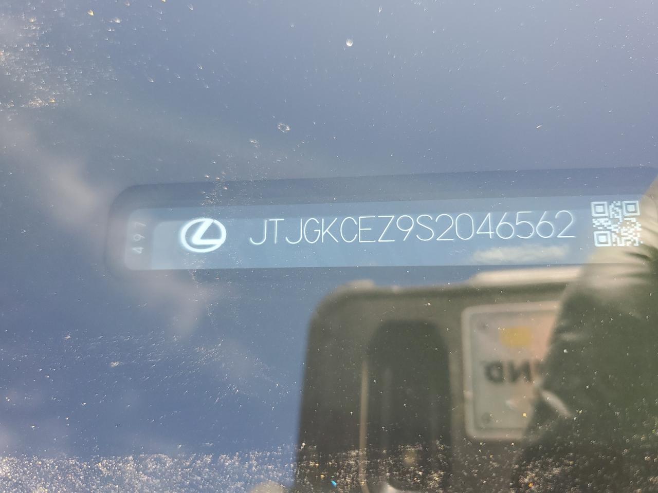 2025 Lexus Nx 350H Base VIN: JTJGKCEZ9S2046562 Lot: 93500135