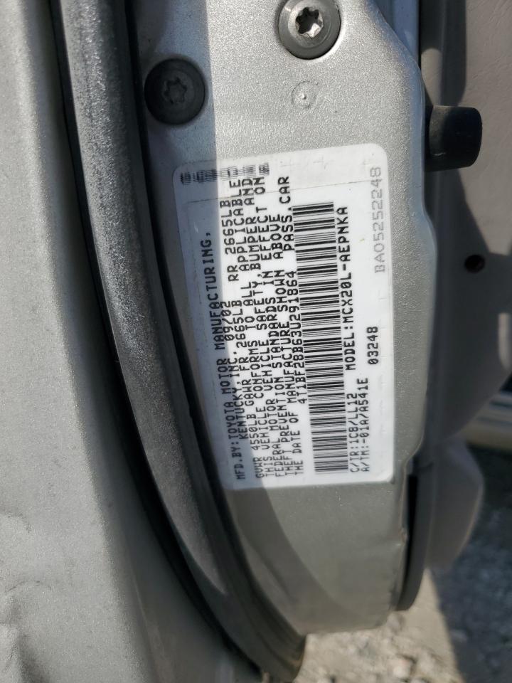 2003 Toyota Avalon Xl VIN: 4T1BF28B63U291864 Lot: 92601225