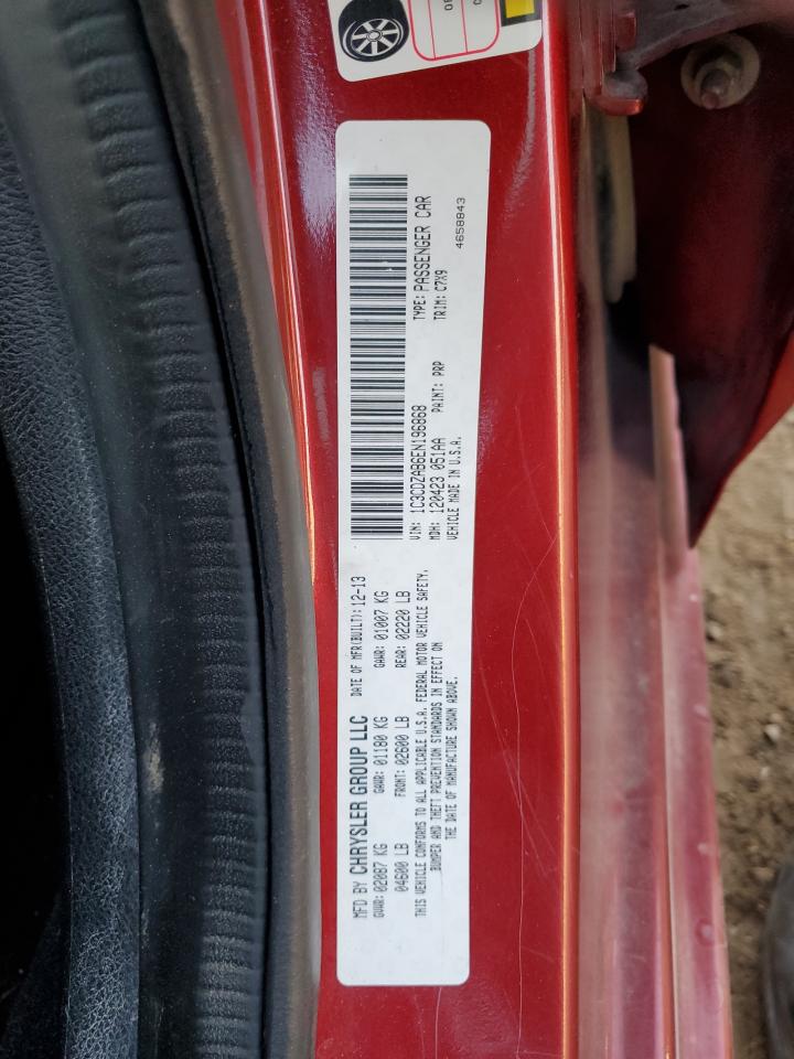 2014 Dodge Avenger Se VIN: 1C3CDZAB6EN196868 Lot: 93023825