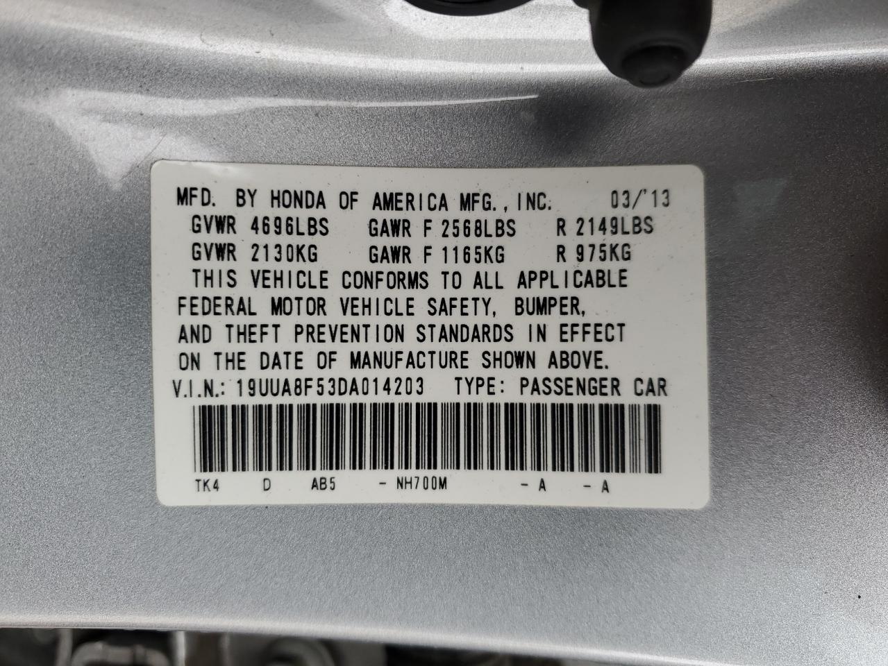 2013 Acura Tl Tech VIN: 19UUA8F53DA014203 Lot: 90986245