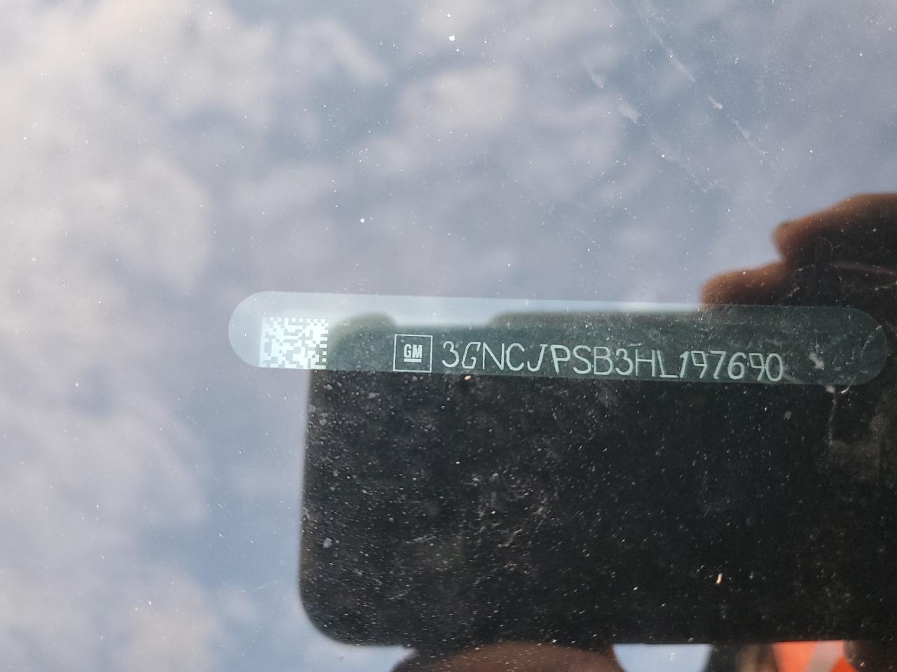 2017 Chevrolet Trax 1Lt VIN: 3GNCJPSB3HL197690 Lot: 93688635