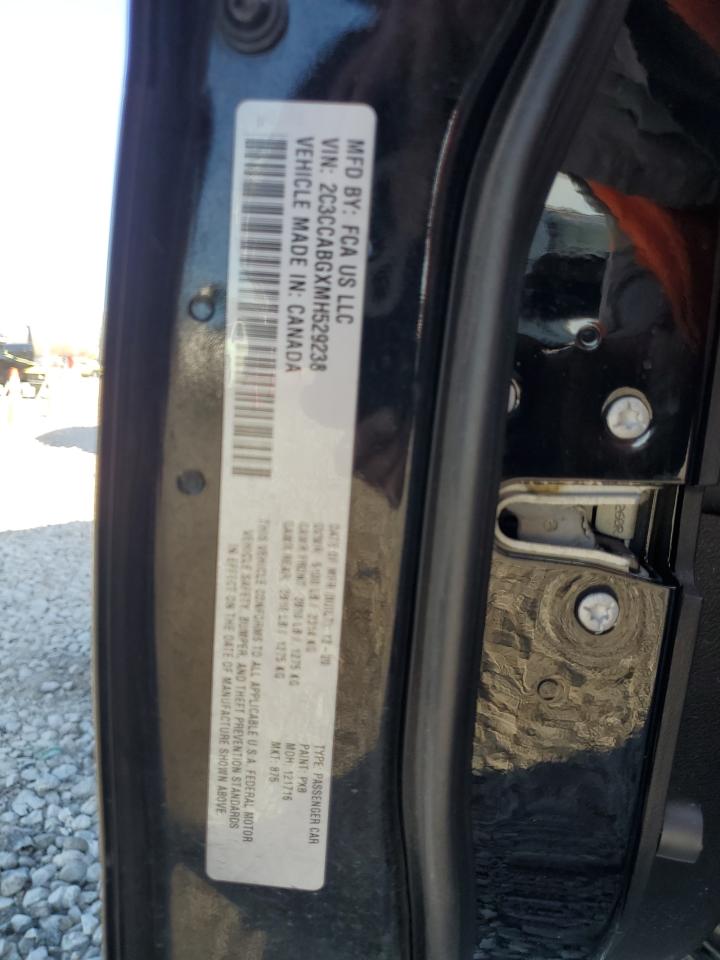 2021 Chrysler 300 S VIN: 2C3CCABGXMH529238 Lot: 91697125