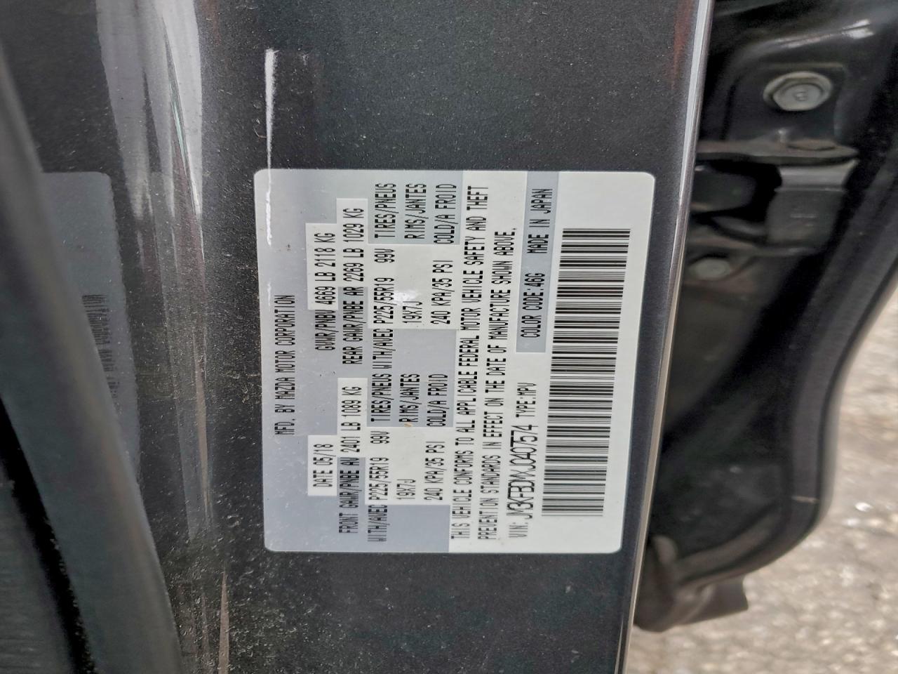 2018 Mazda Cx-5 Grand Touring VIN: JM3KFBDMXJ0407574 Lot: 94208705