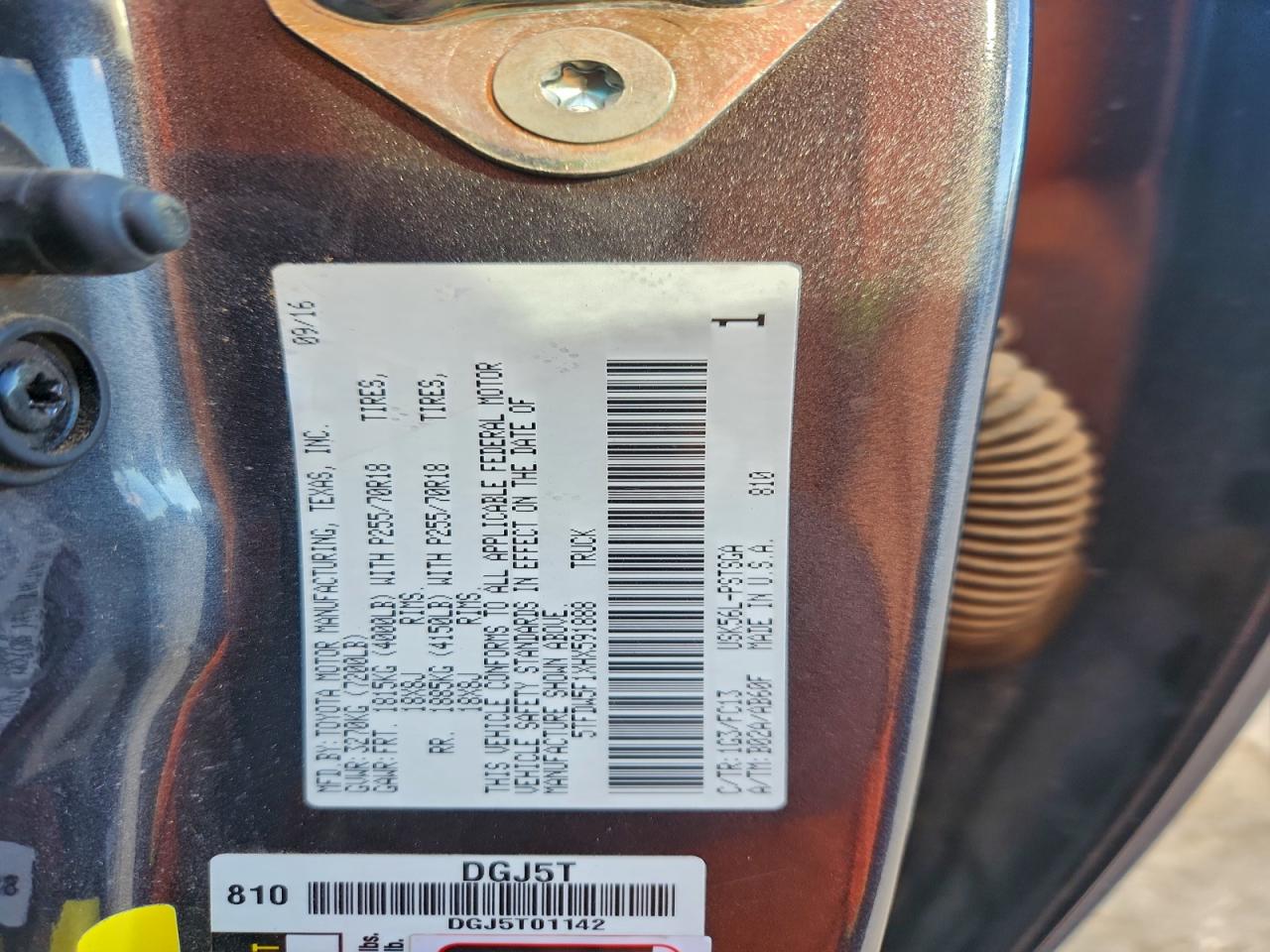 2017 Toyota Tundra Crewmax Sr5 VIN: 5TFDW5F1XHX591888 Lot: 93977805