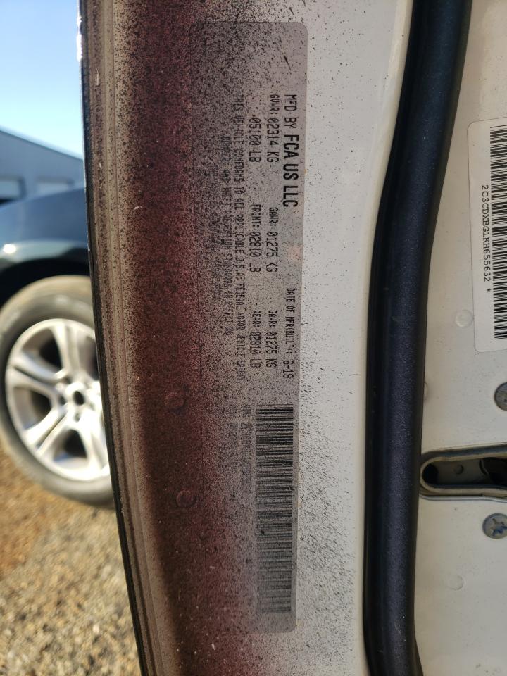 2019 Dodge Charger Sxt VIN: 2C3CDXBG1KH655632 Lot: 91474715