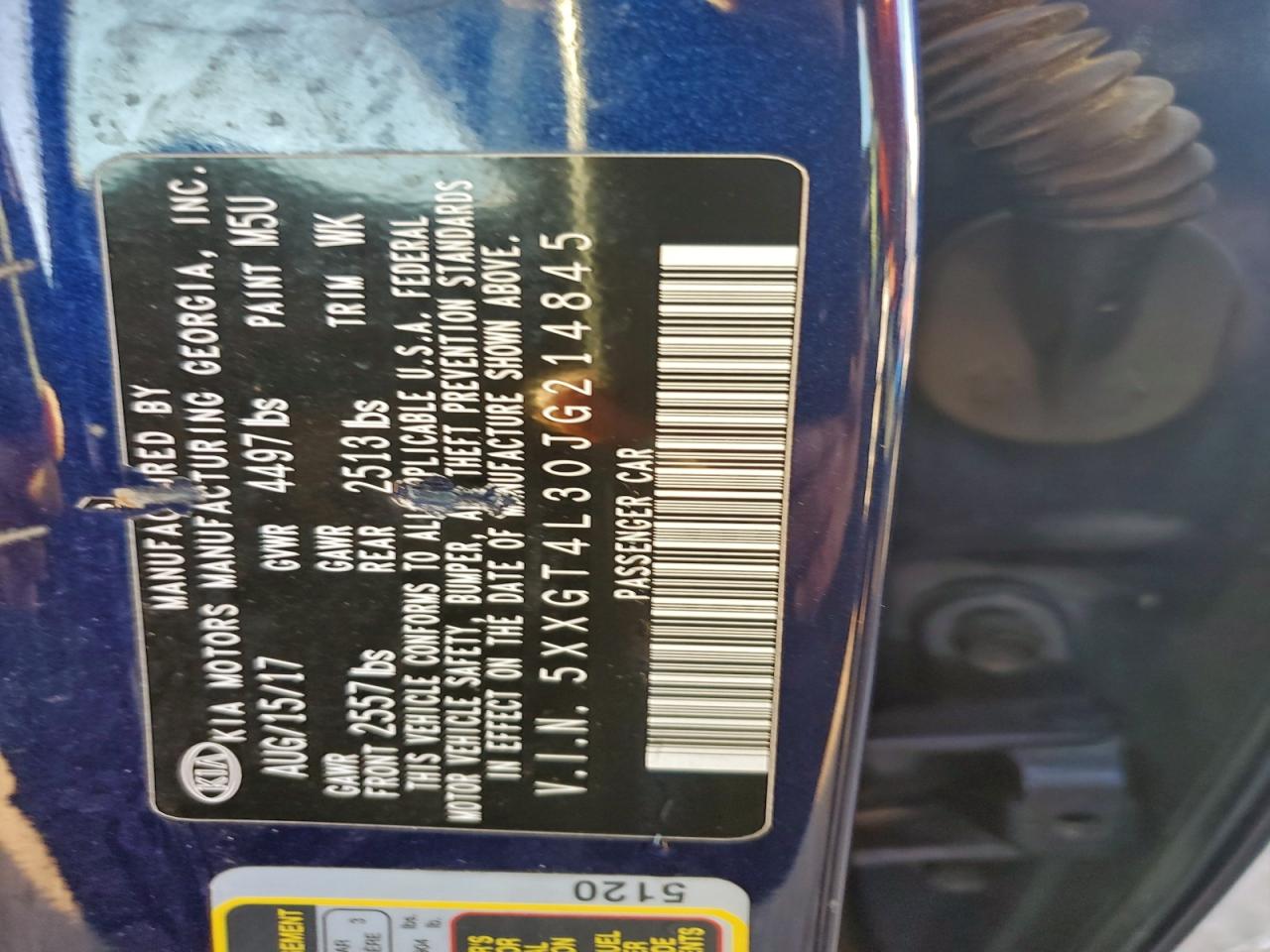 2018 Kia Optima Lx VIN: 5XXGT4L30JG214845 Lot: 94095225